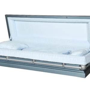 Alex Blue Full Couch Steel Casket