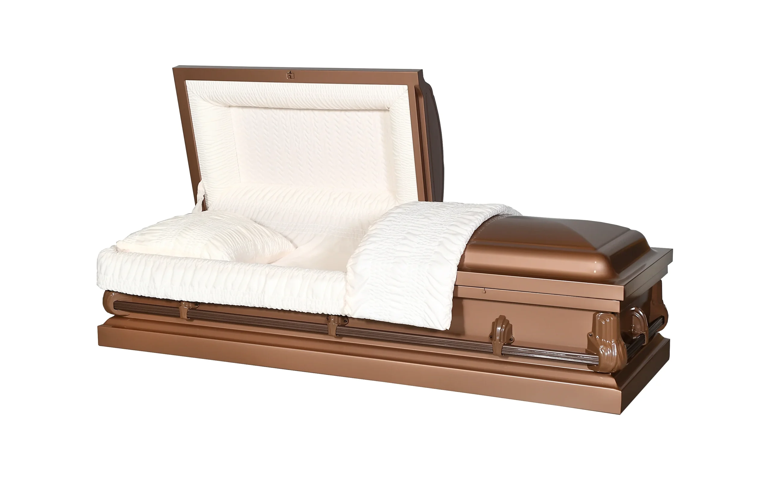 Alex Copper Half Couch Steel Casket
