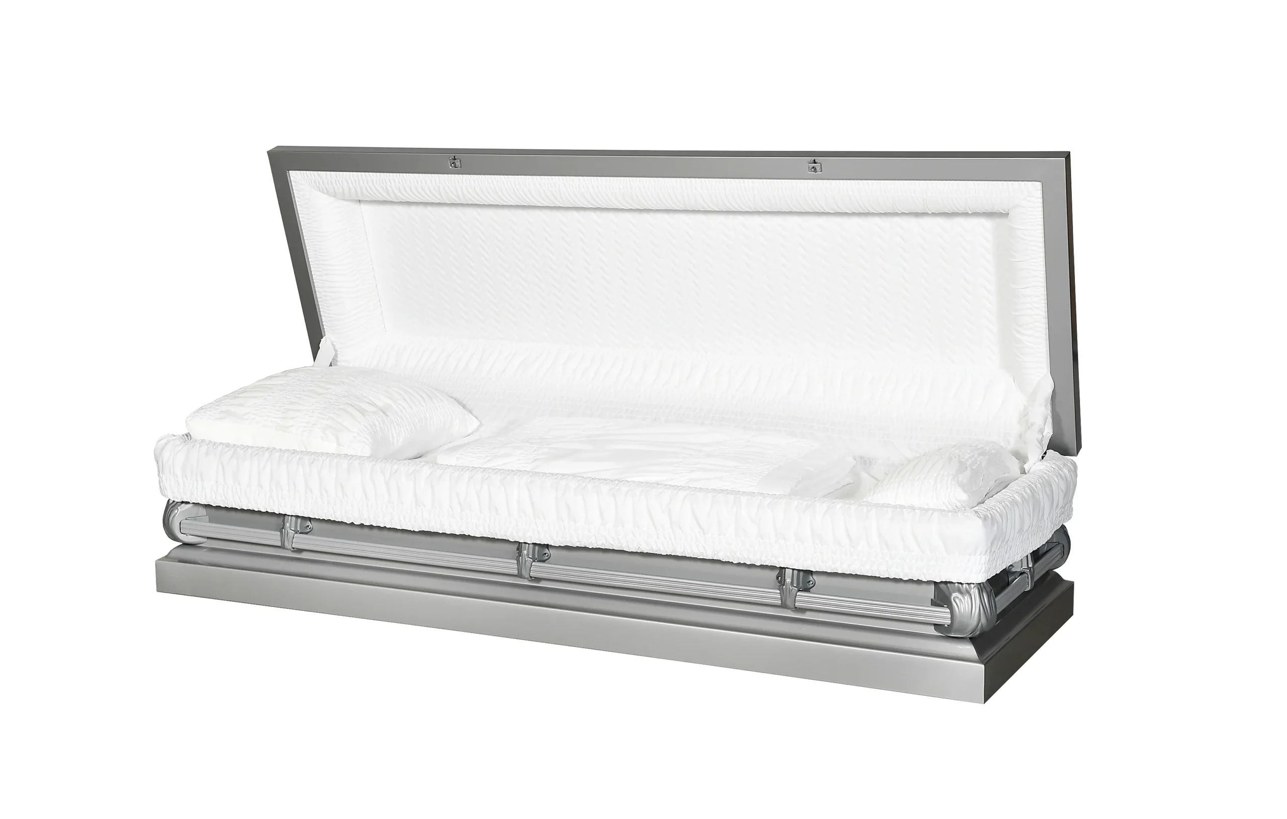 Alex Silver Full Couch Steel Casket