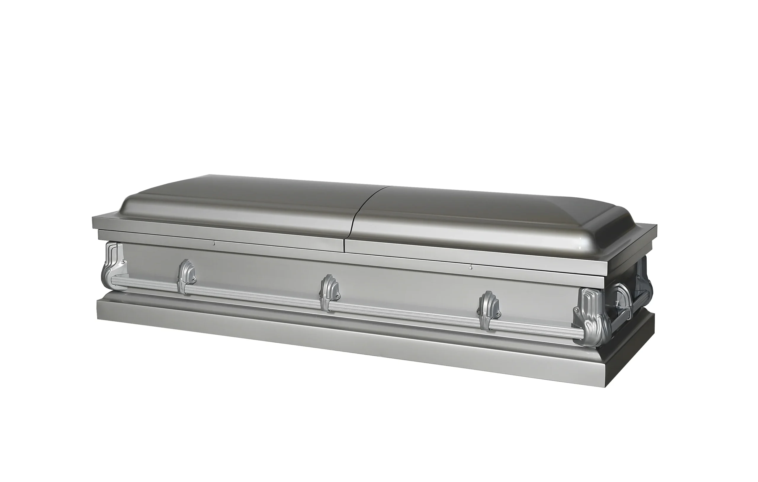 Alex Silver Half Couch Steel Casket - Image 2