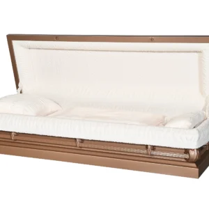 Alex Steel Copper Full Couch Casket