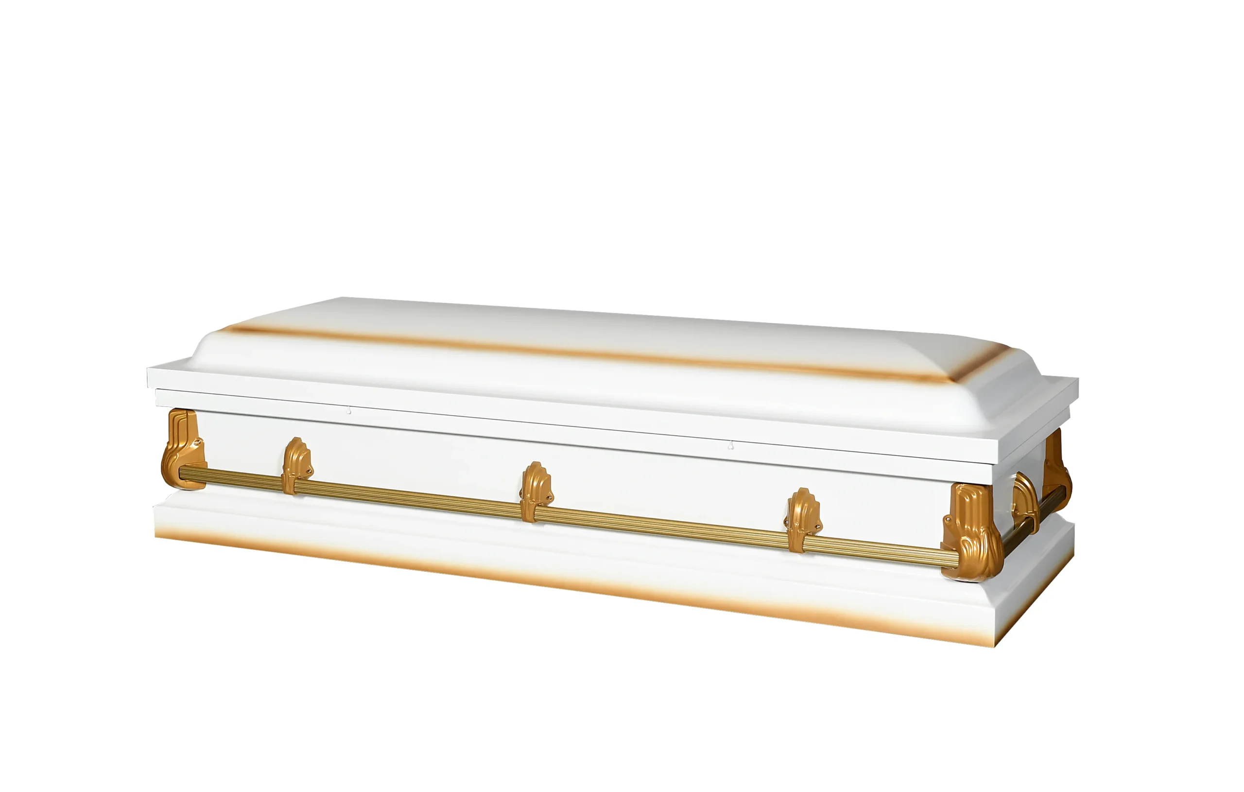 Alex White Full Couch Steel Casket - Image 2