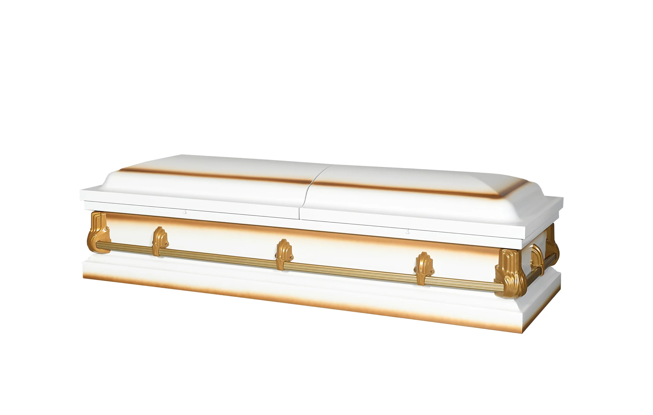 Alex White Half Couch Steel Casket - Image 2