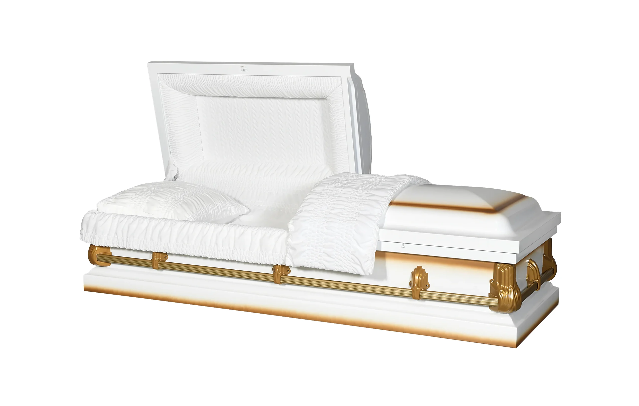 Alex White Half Couch Steel Casket - Image 3