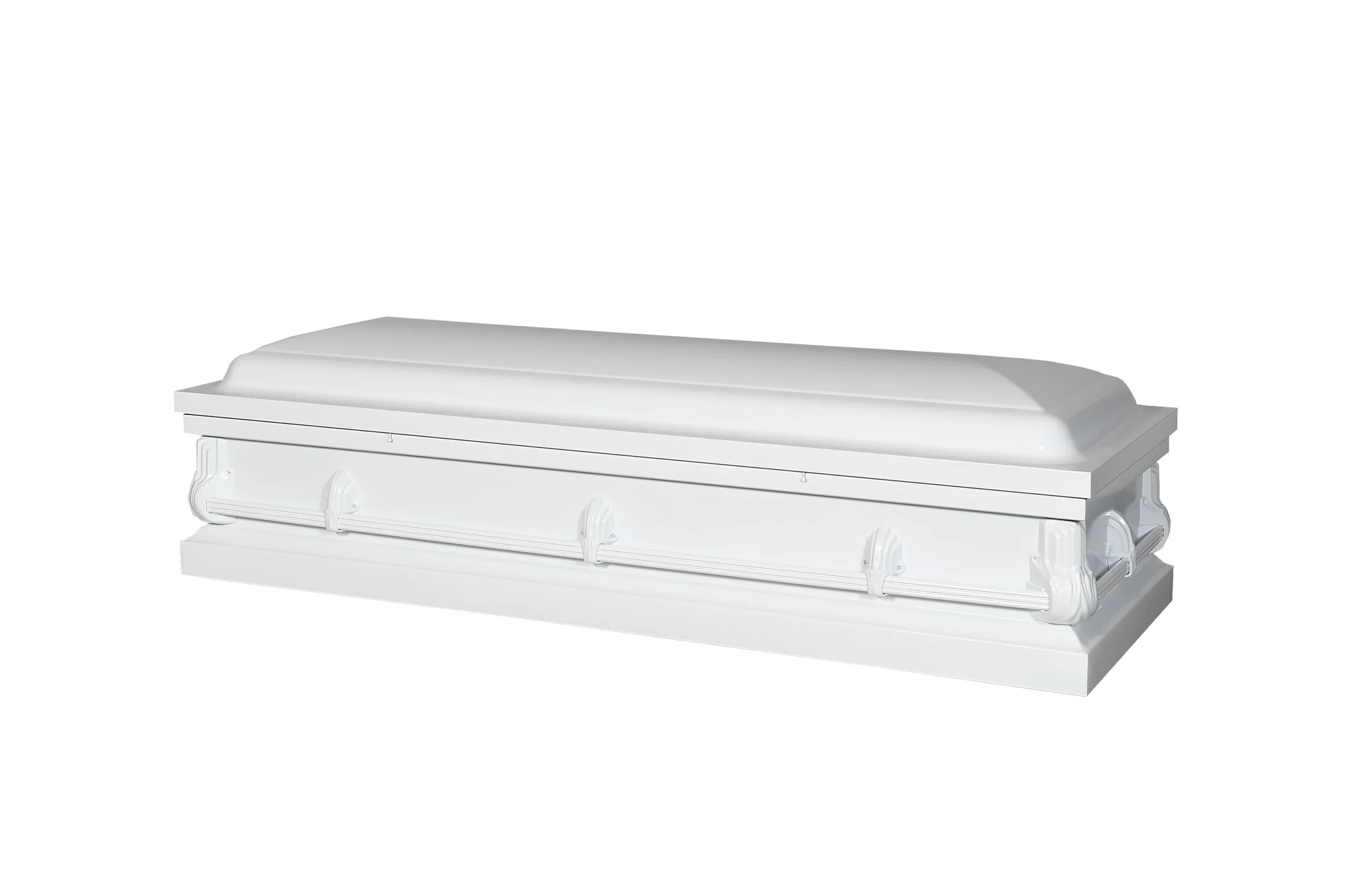 Alex White/Pink Full Couch Steel Casket - Image 2