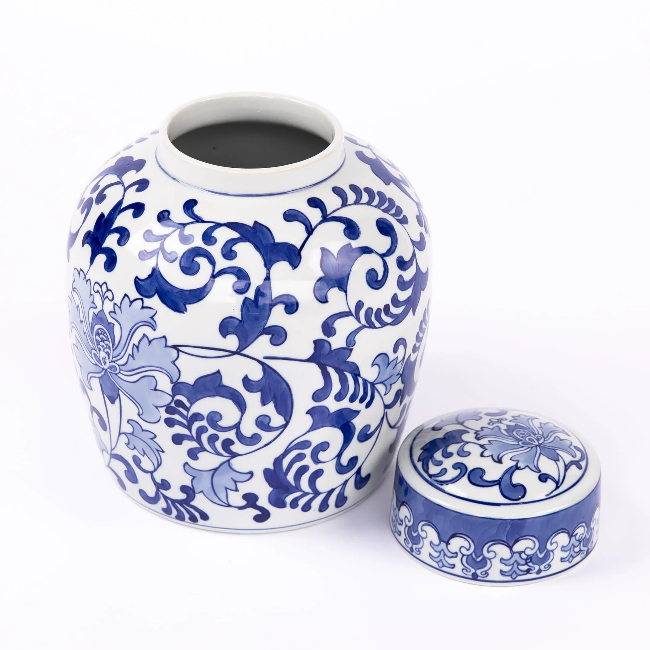 Exotic Blue Ceramic Cremation Urn - Image 3