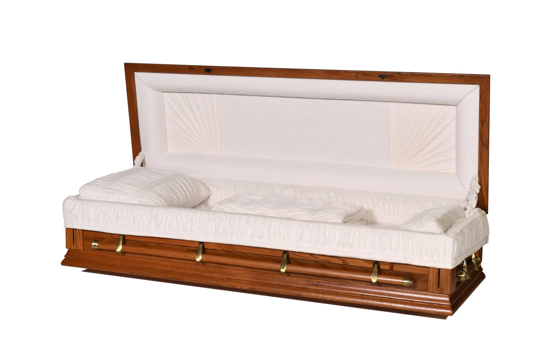 Calvary Oak Full Couch Casket - Image 3