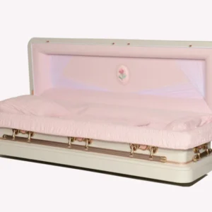 Cameo Rose Full Couch Steel Casket