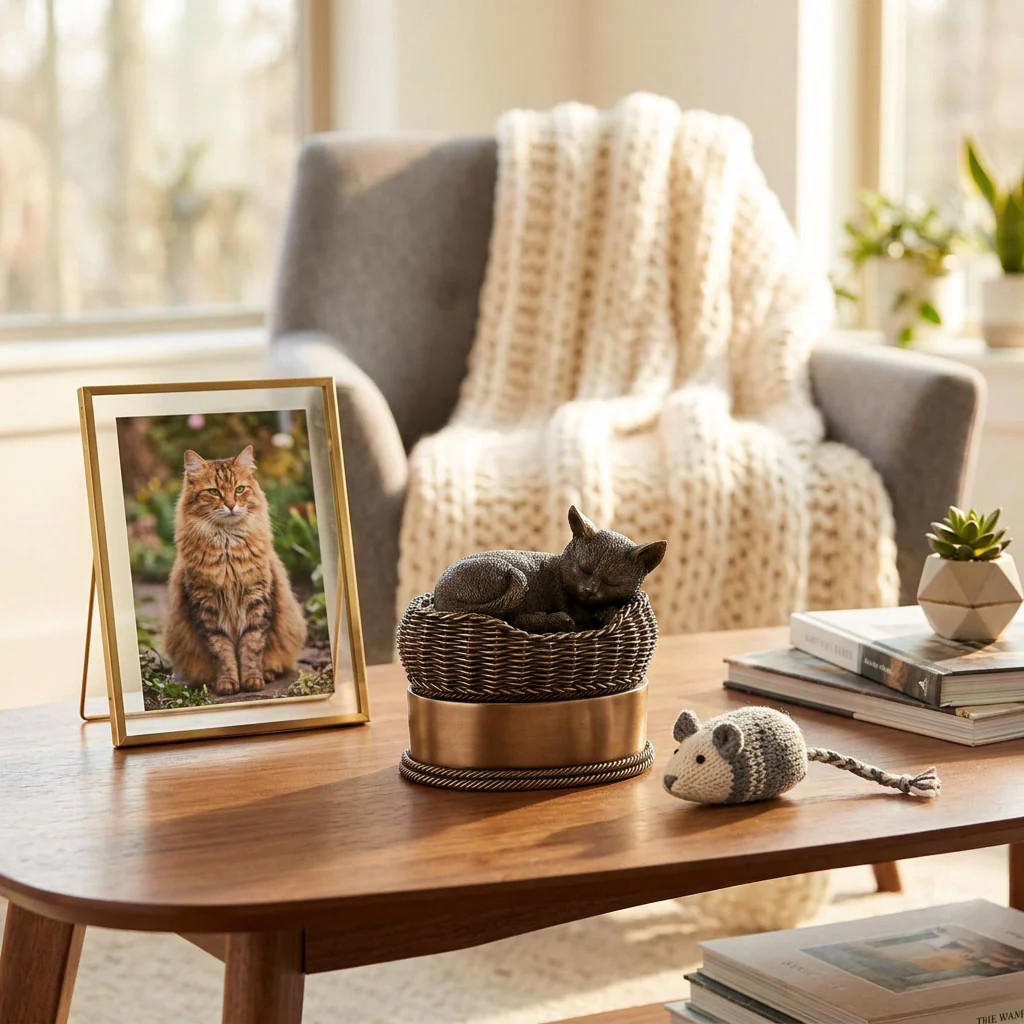 Cat in a Basket Urn - Image 4