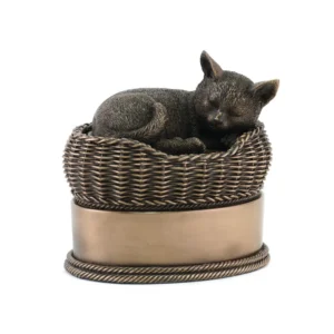 Cat in a Basket Urn
