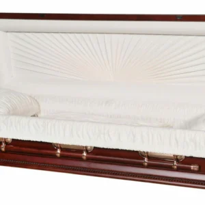 Chesterfield Cherry Full Couch Casket