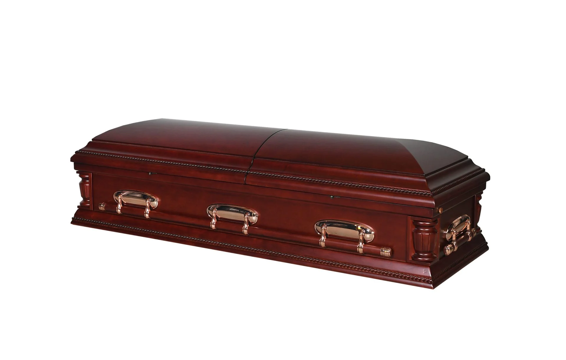 Chesterfield Cherry Half Couch Casket - Image 2