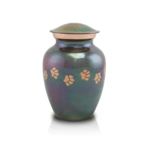 Classic Paw Raku Cat Urn