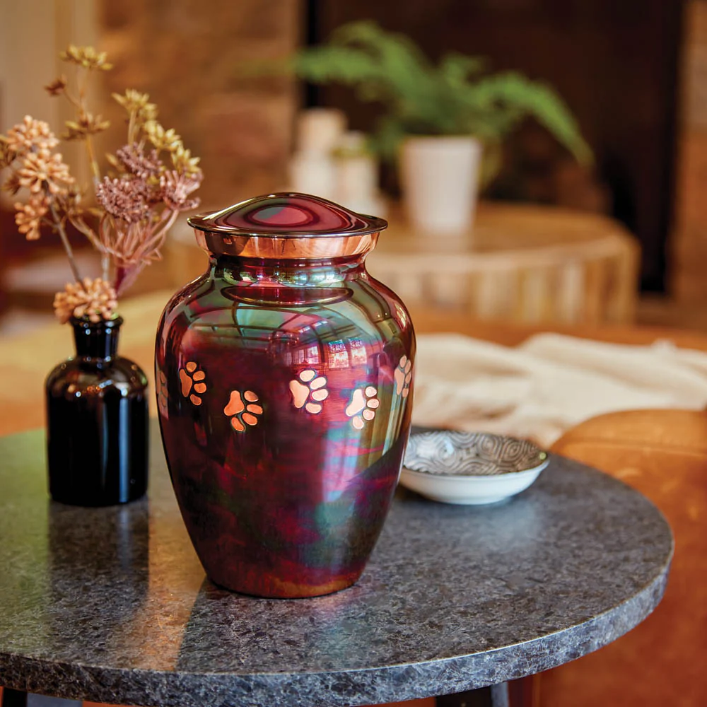 Classic Paw Raku Cat Urn - Image 2