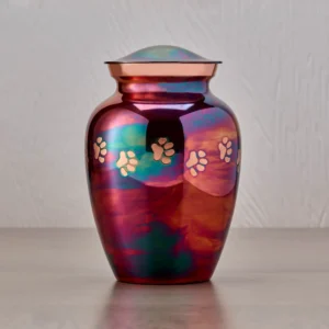 Classic Paw Raku Pet Urn