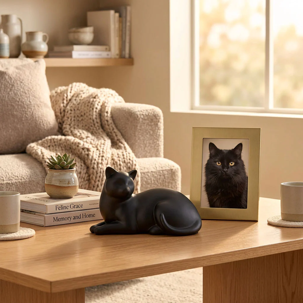 Cozy Cat Cremation Urn - Image 4
