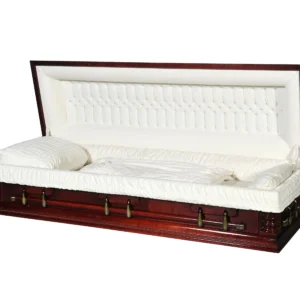 Embassy Solid Cherry Full Couch Casket