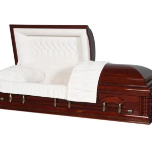 Embassy Solid Cherry Half Couch Casket