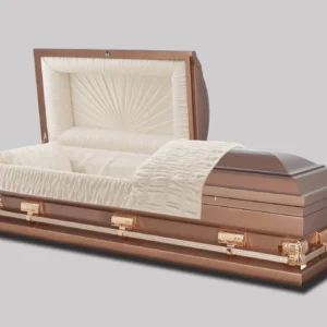 Empire Bronze Half Couch Steel Casket