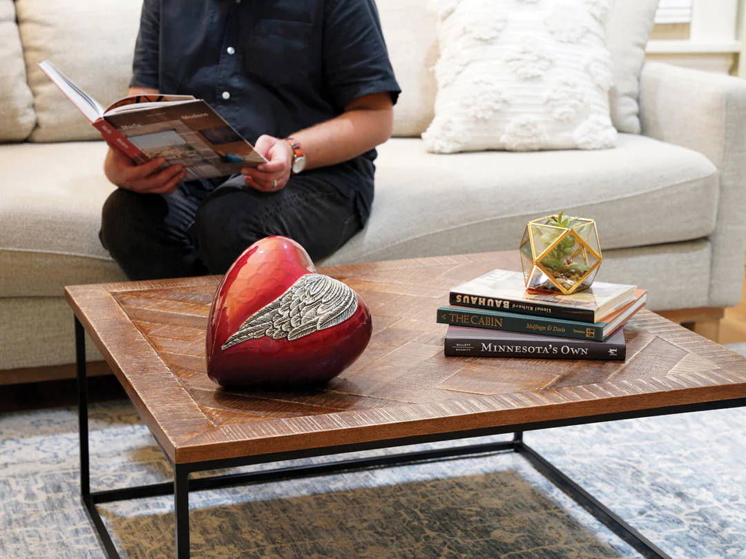 Eternal Heart Wing Cremation Urn - Image 2
