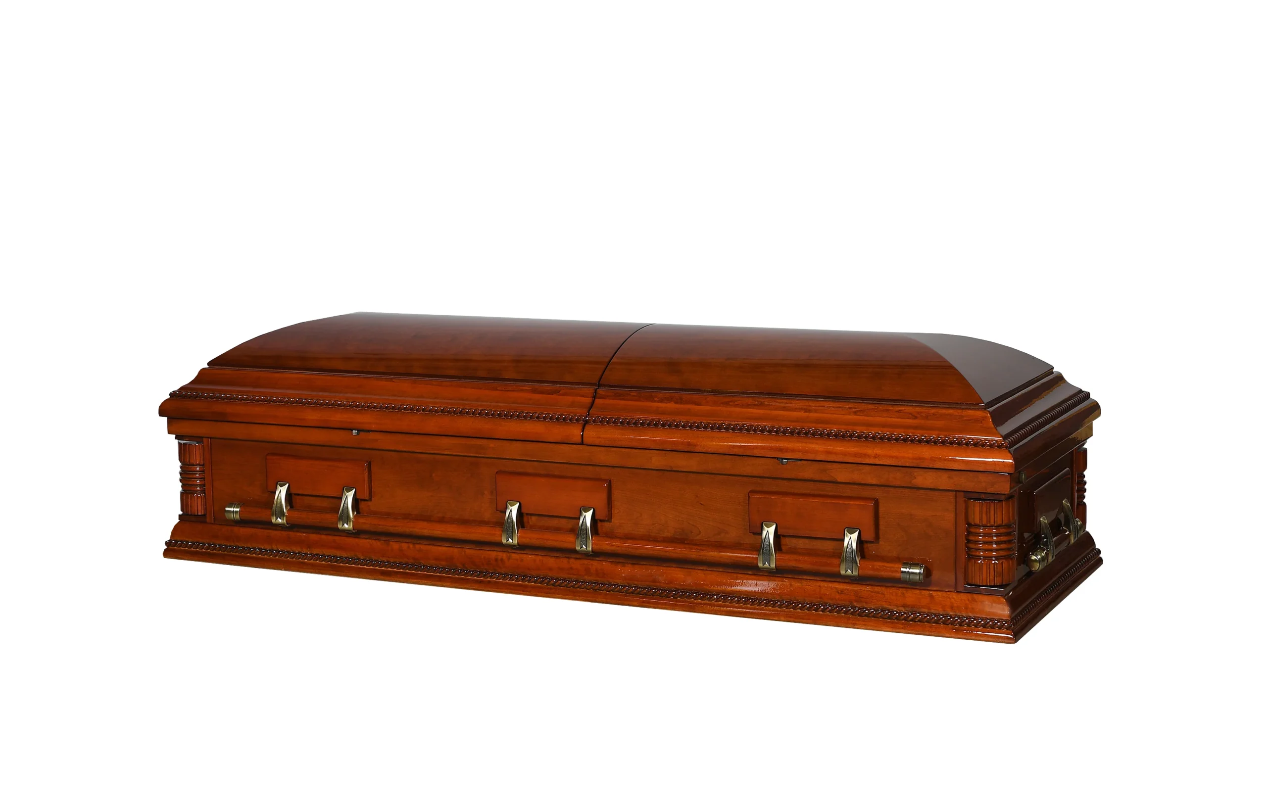 Hilton Cherry Veneer Half Couch Casket - Image 2