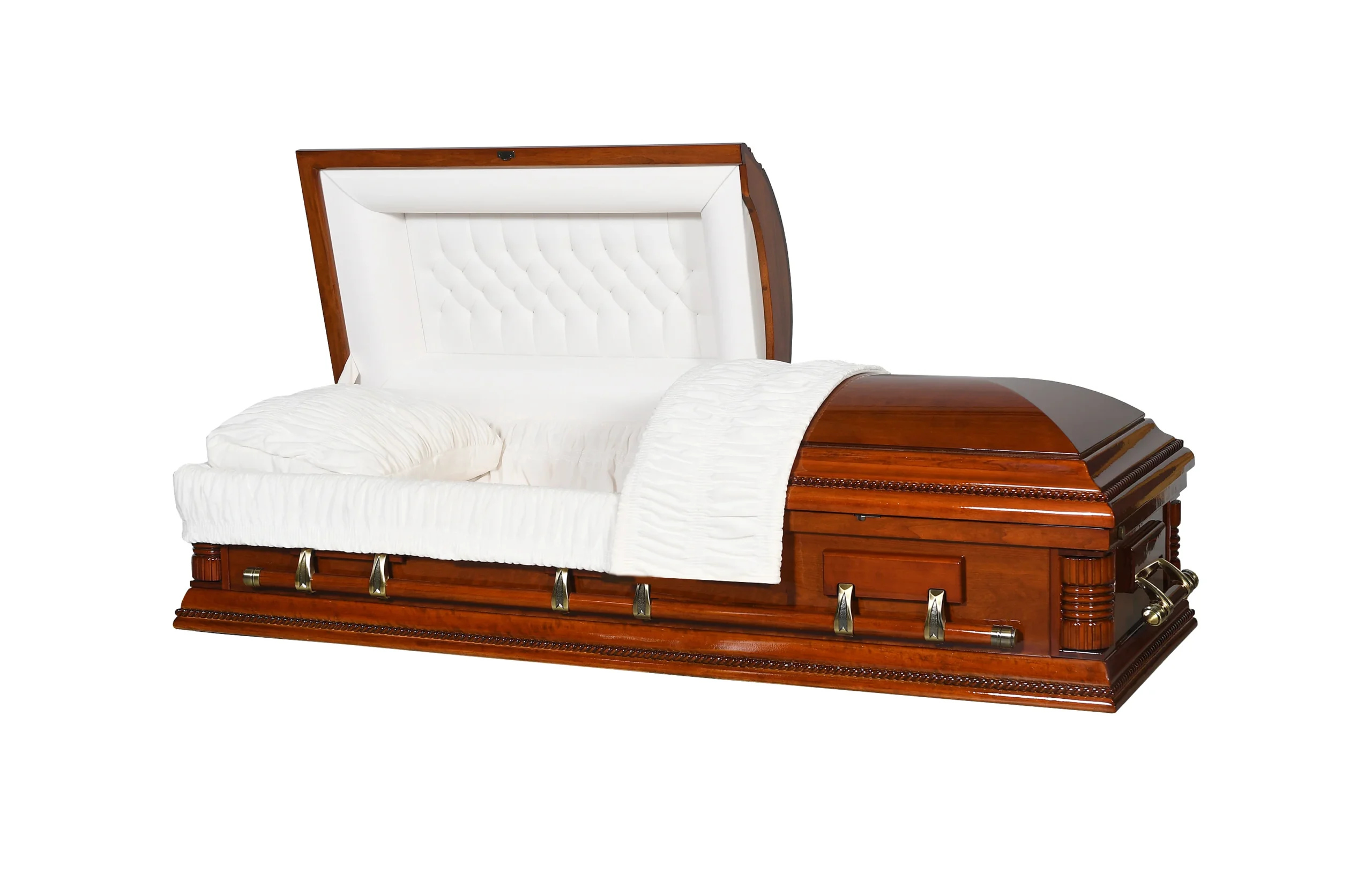 Hilton Cherry Veneer Half Couch Casket