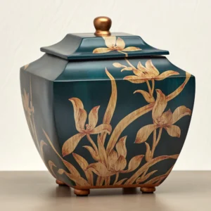 Indigo Orchid Cremation Urn