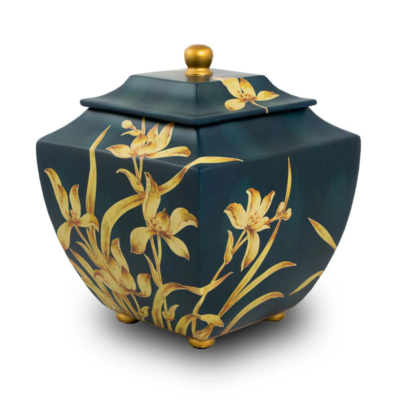 Indigo Orchid Cremation Urn - Image 4