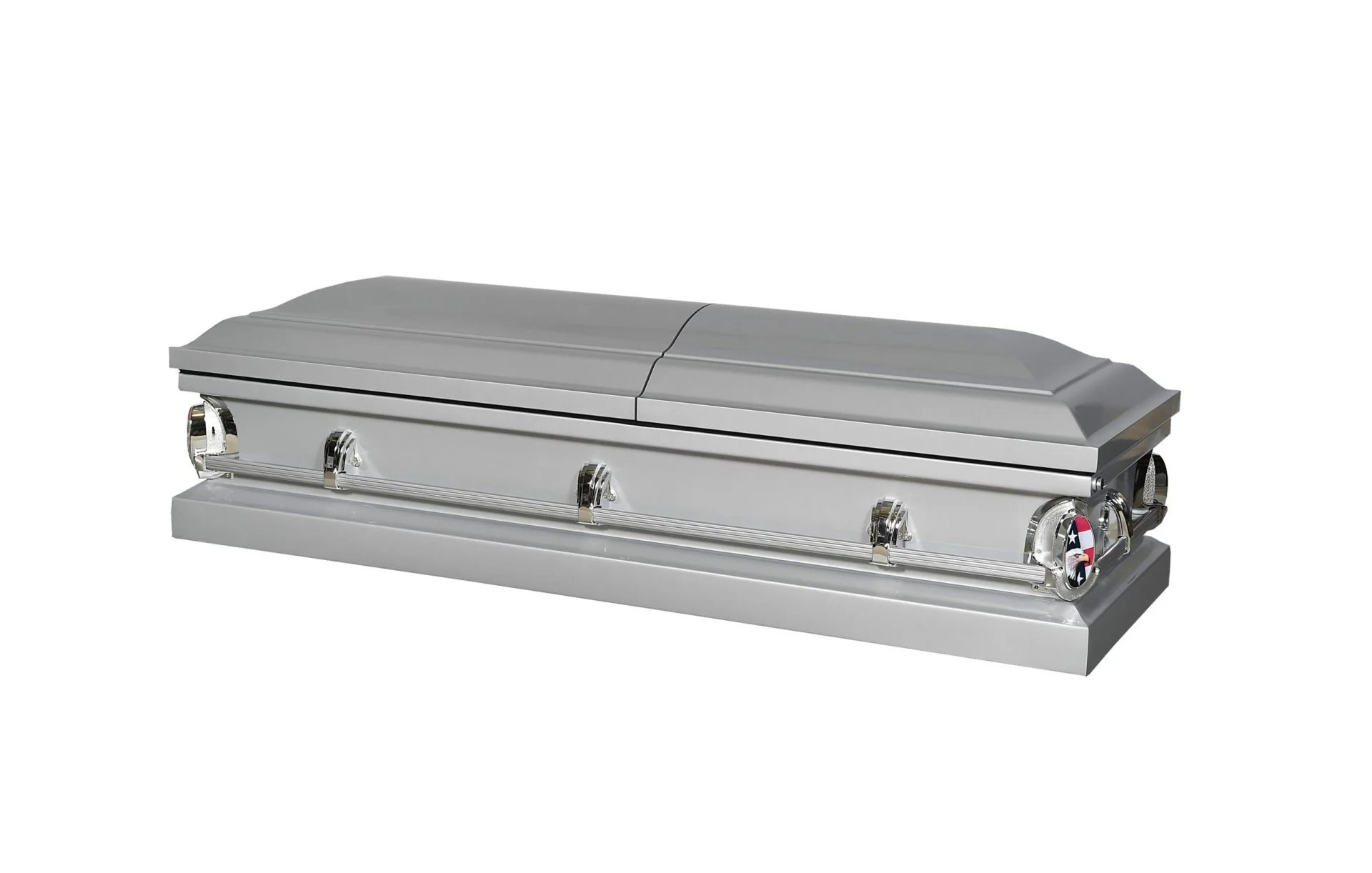 Infinity Silver Half Couch Steel Casket - Image 3