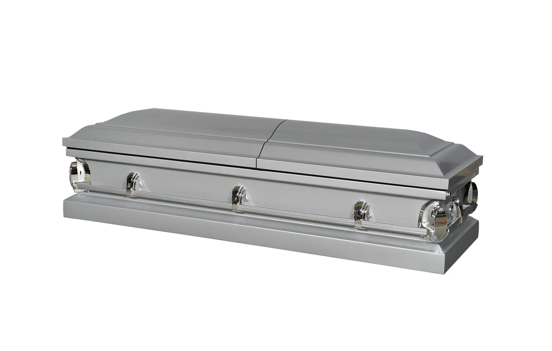 Infinity Silver Half Couch Steel Casket - Image 4