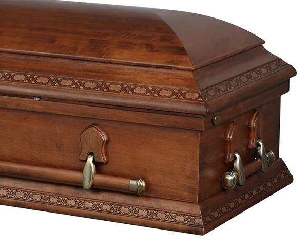Montana Poplar Half Couch Casket - Image 2