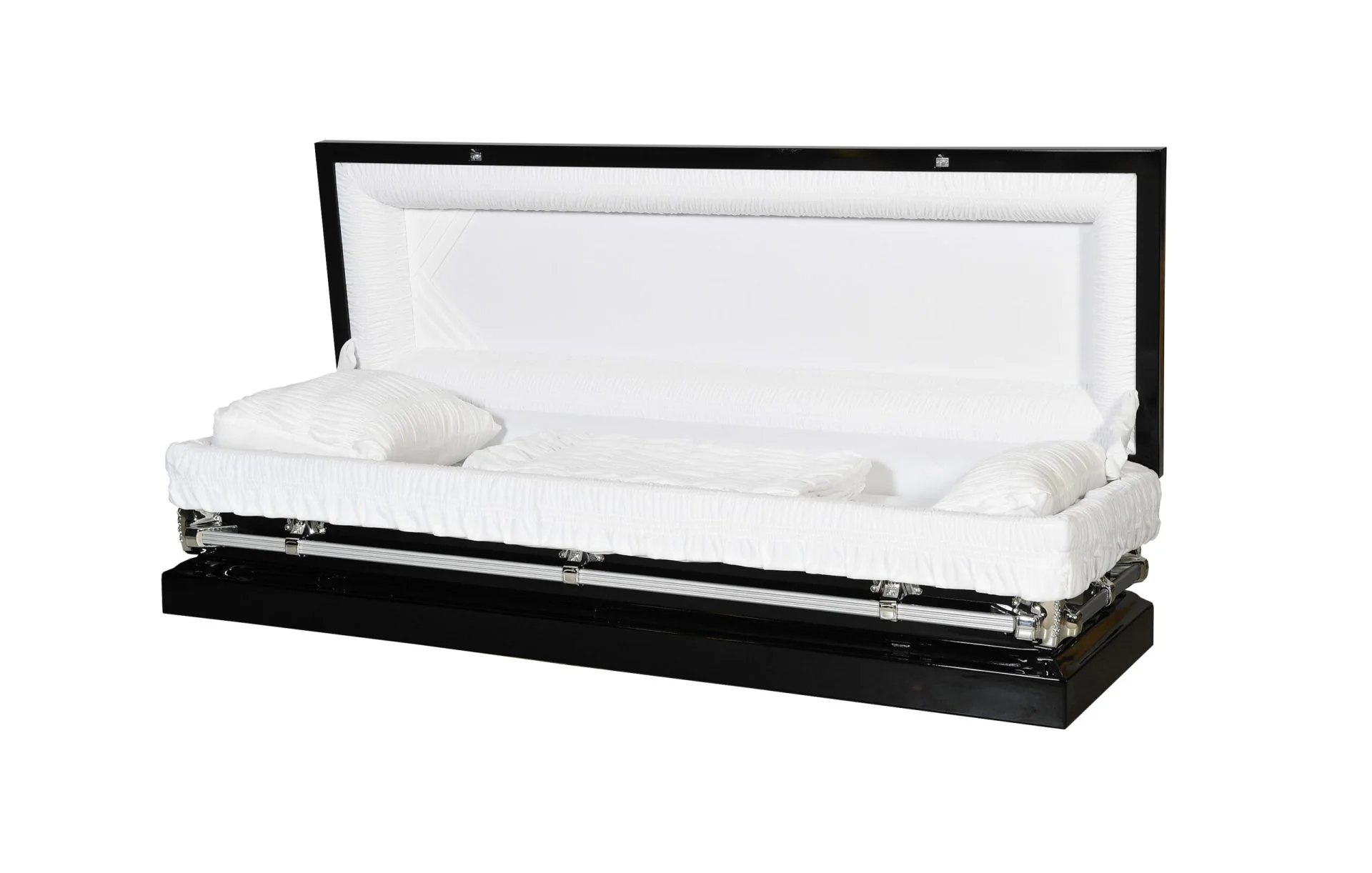 Nova Black Full Couch Steel Casket - Image 3