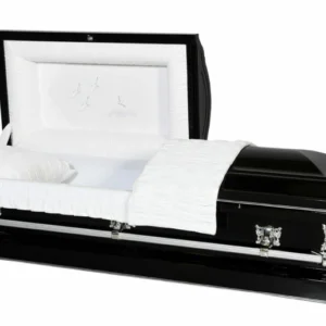 Nova Black Half Couch Steel Casket