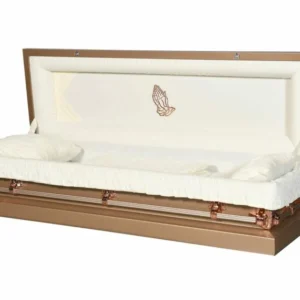 Nova Coppertone Full Couch Steel Casket