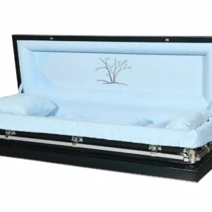 Nova Dark Blue Full Couch Steel Casket