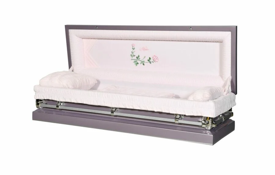 Nova Orchid Full Couch Steel Casket