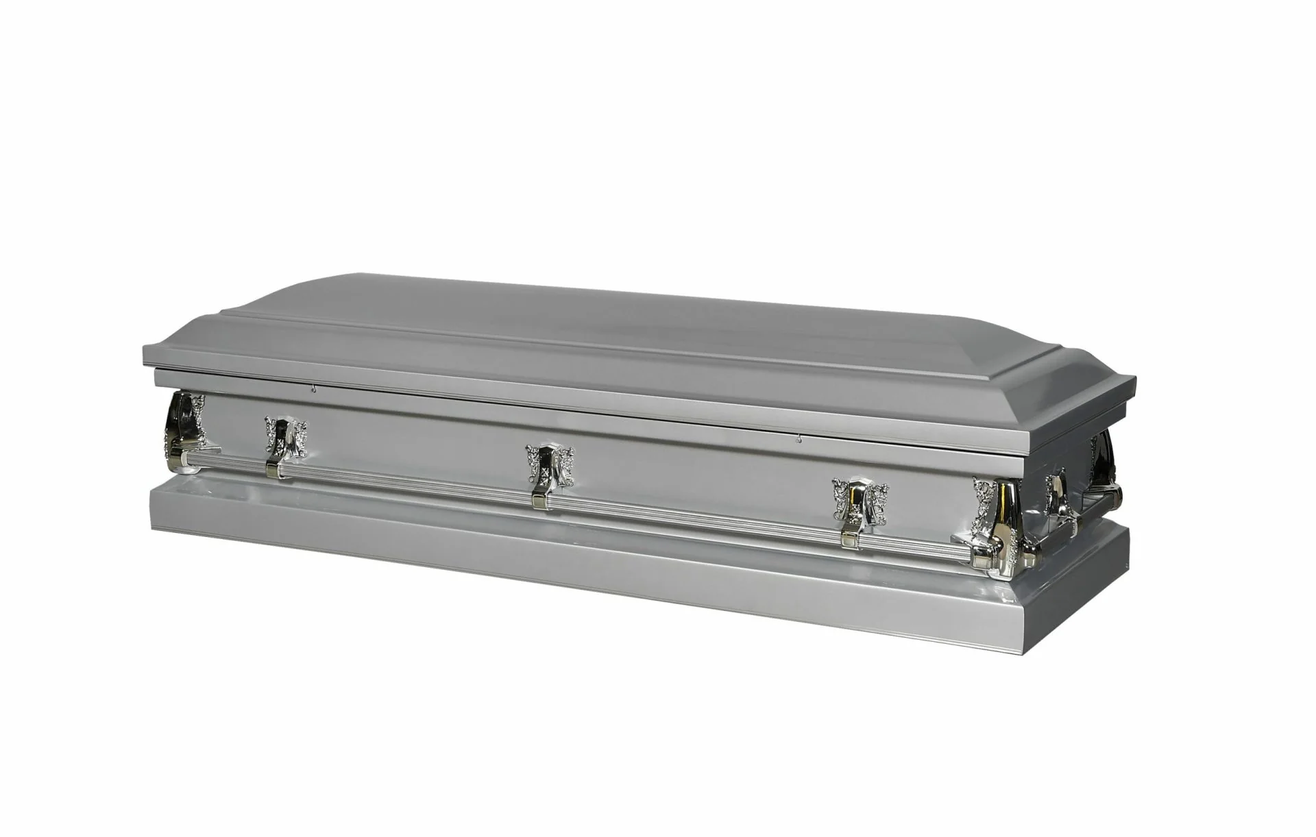 Nova Silver Full Couch Steel Casket - Image 2