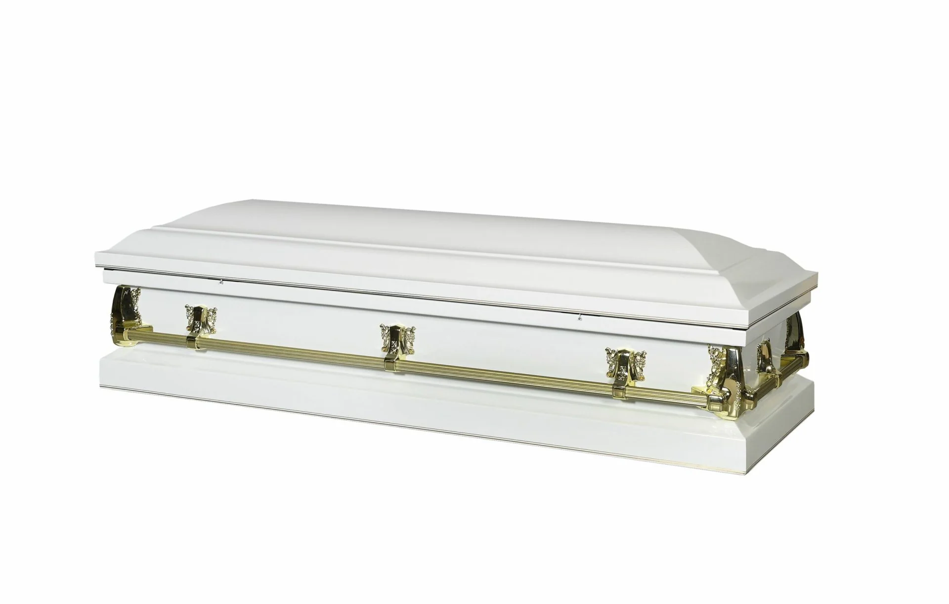 Nova White Full Couch Steel Casket - Image 2