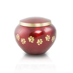 Odyssey Crimson Cat Cremation Urn