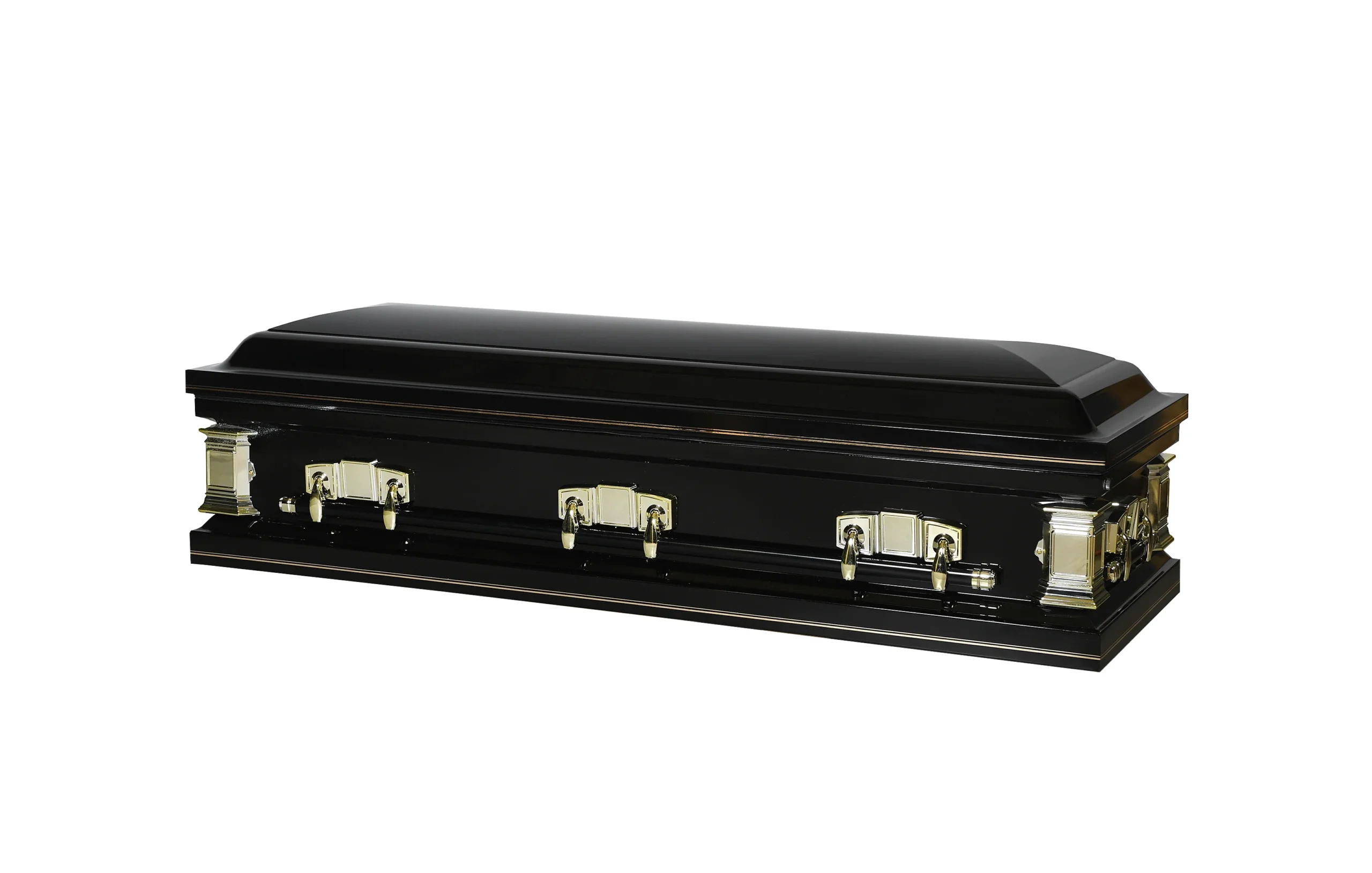 Patriot Black Full Couch Steel Casket - Image 4