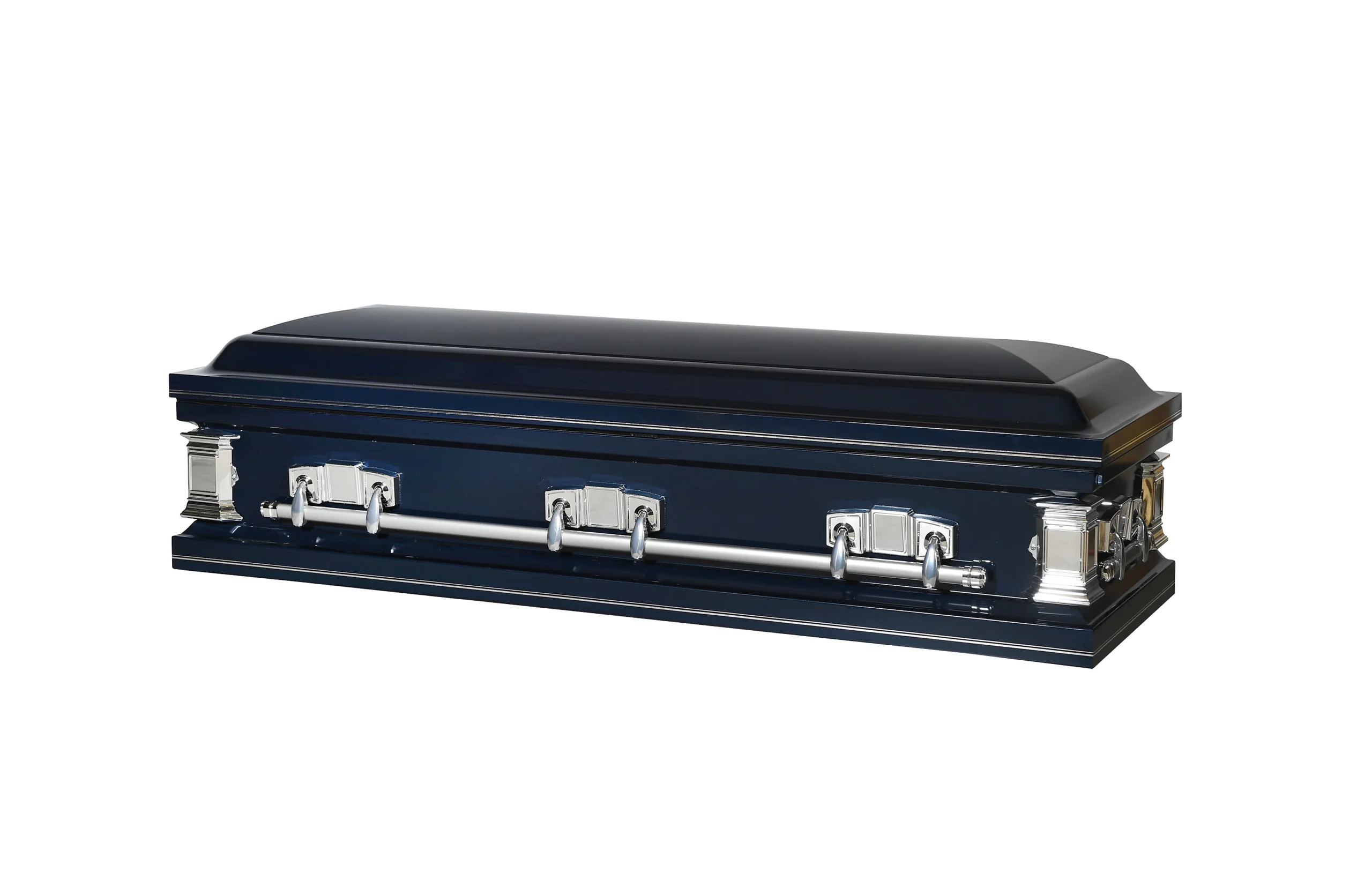 Patriot Dark Blue Full Couch Steel Casket - Image 2