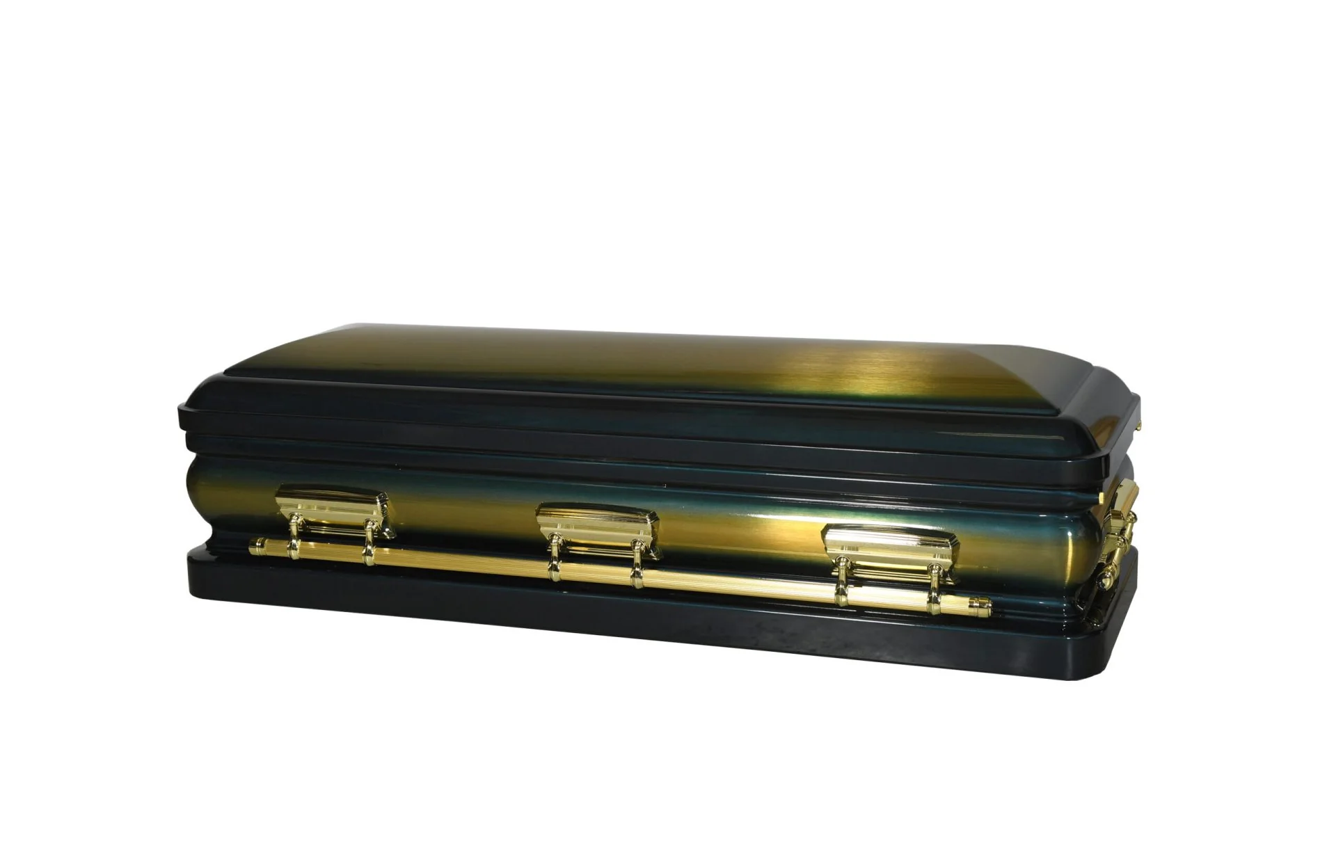 Presidential Dark Blue Full Couch Steel Casket - Image 3