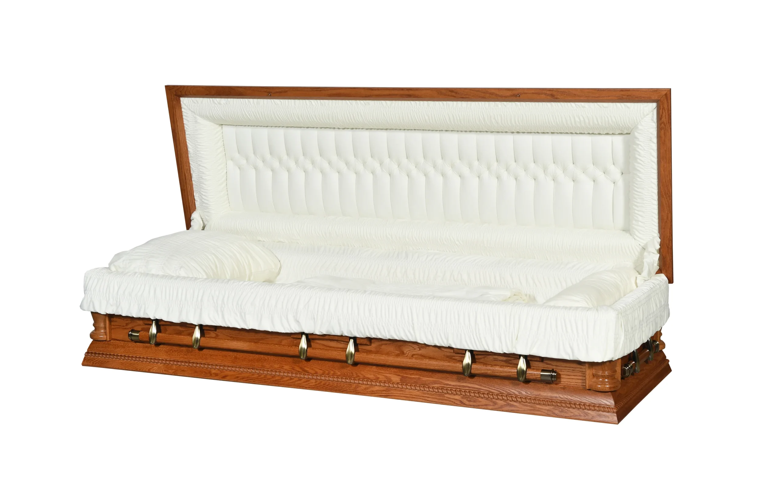 Ratlin Oak Full Couch Casket - Image 2