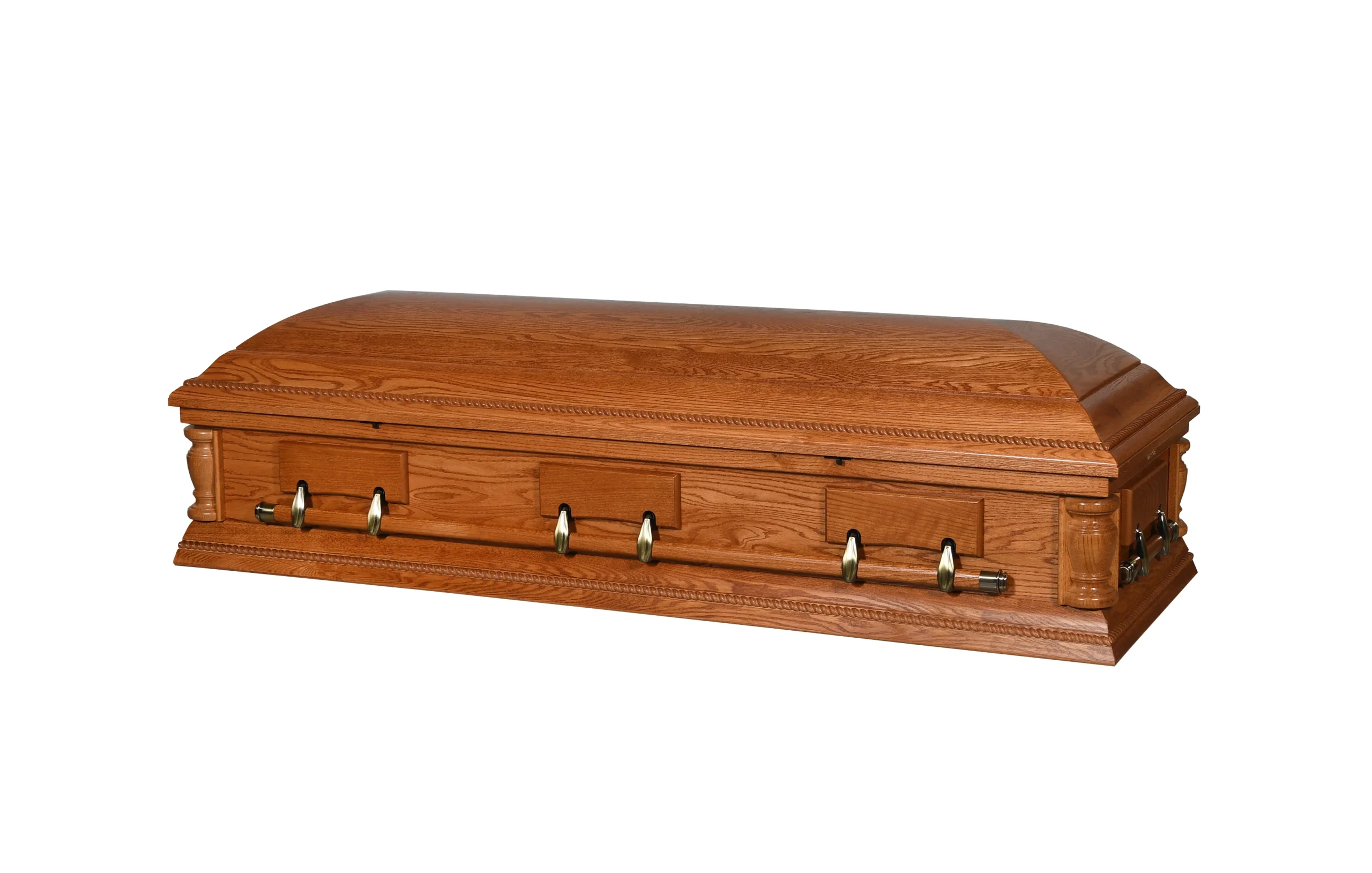 Ratlin Oak Full Couch Casket - Image 3
