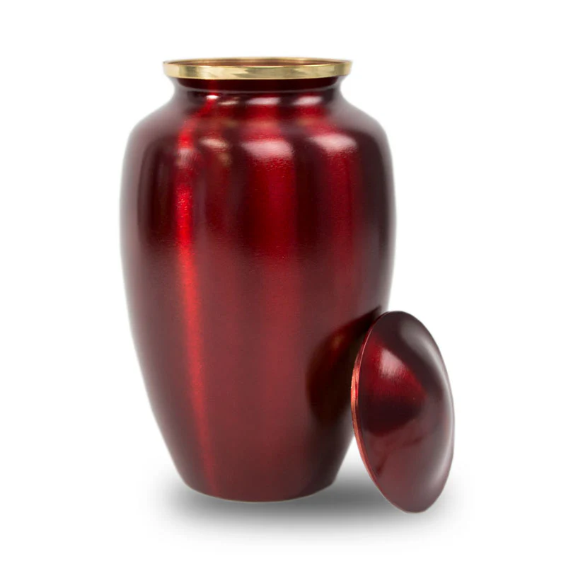 Red Cremation Urn - Image 3