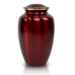Red Cremation Urn