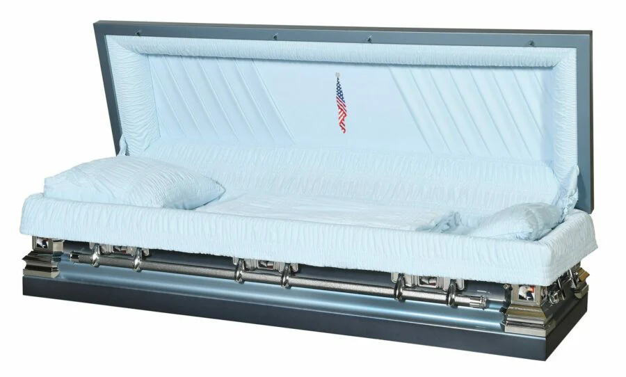 Regal Veteran Steel Full Couch Casket