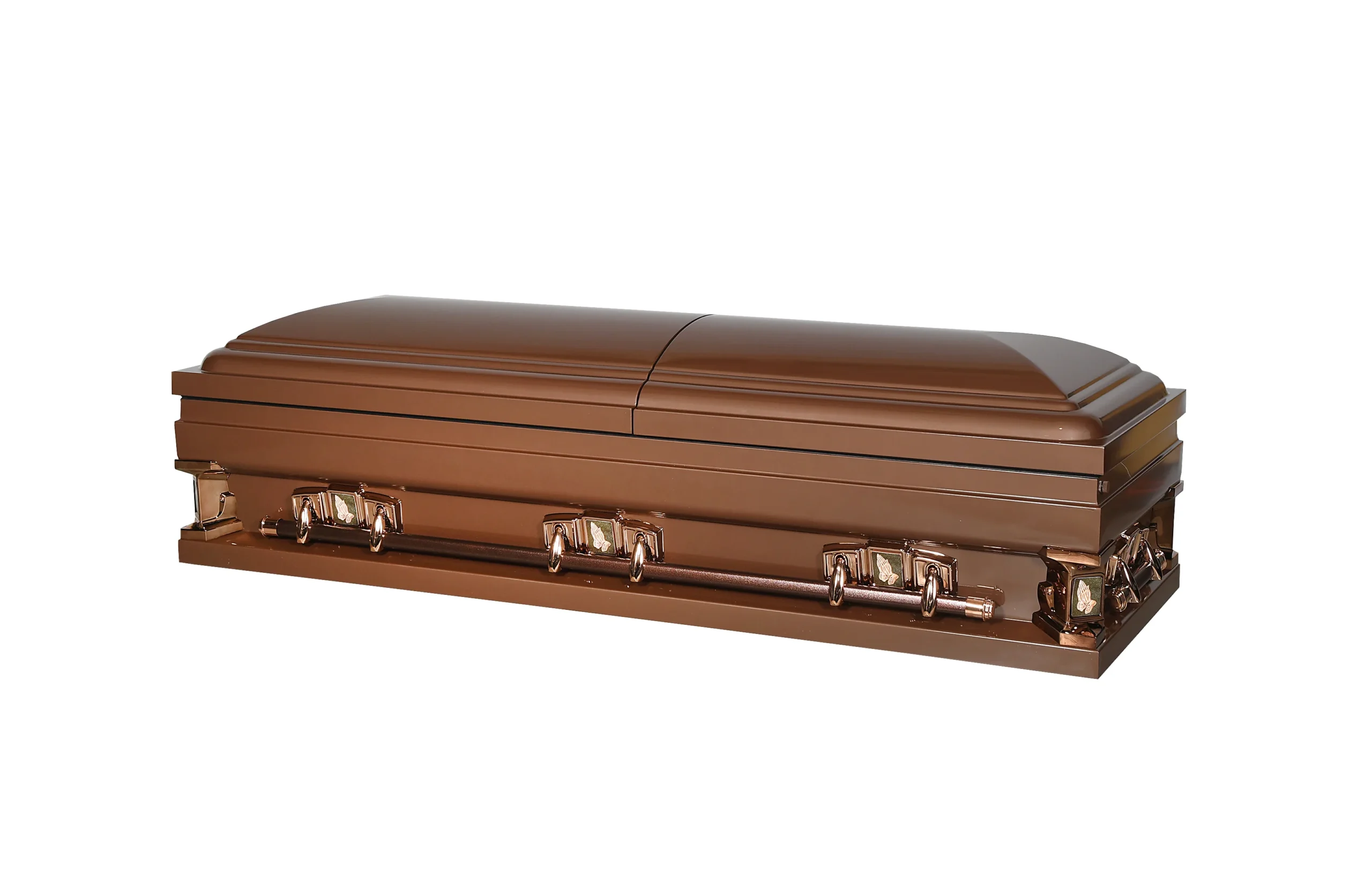 Solace XL 29" Bronze Half Couch Steel Casket - Image 3
