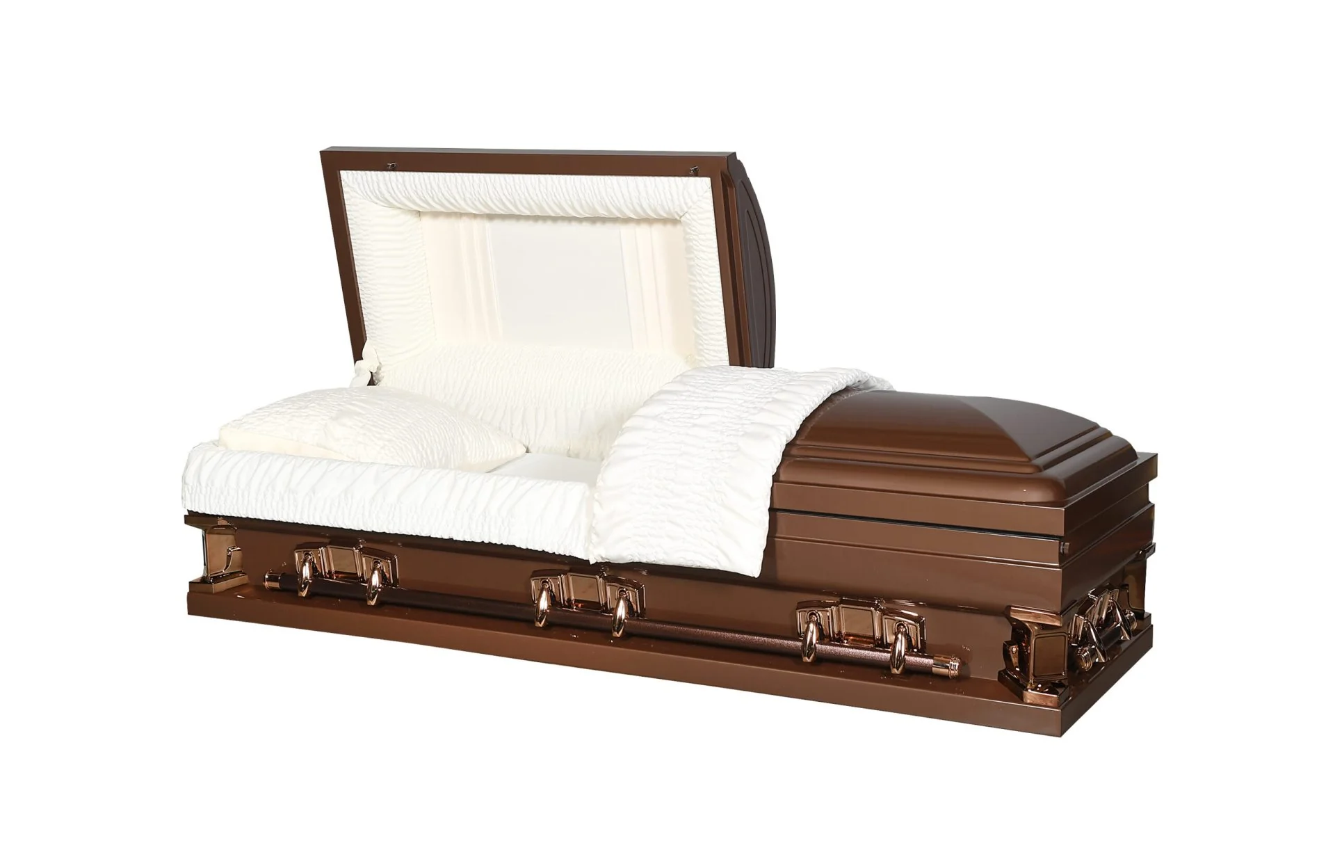 Solace XL Bronze 27" Half Couch Steel Casket - Image 2
