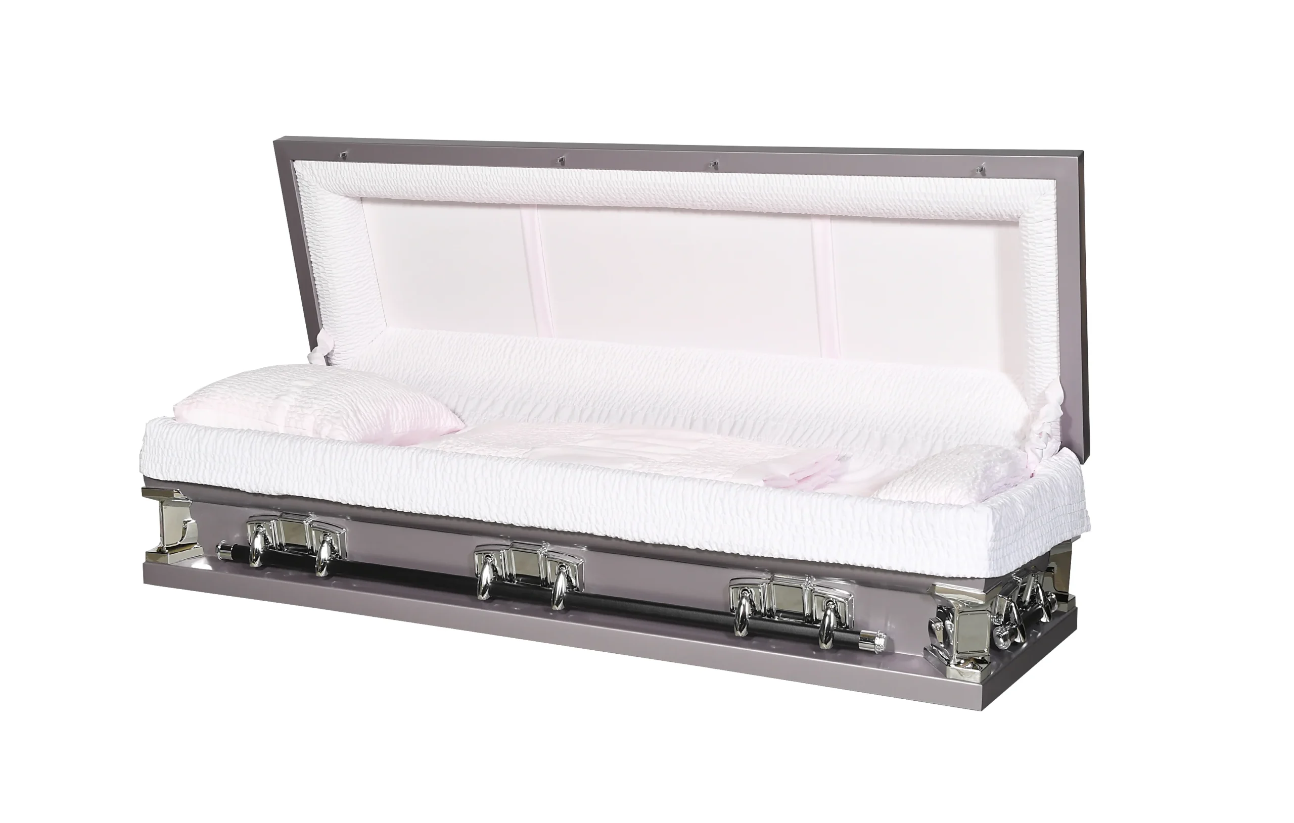 Solace XL Orchid 27" Full Couch Steel Casket - Image 3